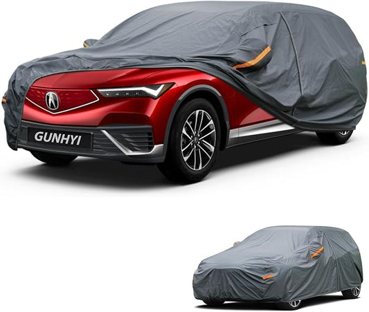 GUNHYI Premium Car Cover Custom Fit Acura ZDX, 16 Layers Heavy Duty Car Cover Waterproof All Weather with Zipper Door for Sun Rain Snow Dust Uv Protection