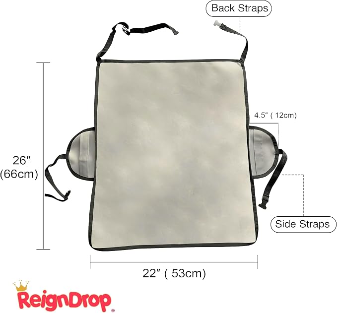 ReignDrop Booster Seat Cover Protector – Water-Proof High Chair Seat Protector Pad – Large Dining Room Chair Seat Protector – Includes Wash Bag – Easy to Maintain – Anti-Slip Backing
