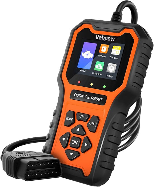 OBD2 Scanner, Code Reader OBDII Scan Tool for Check Engine Light/Oil Light Reset, Fast and Accurate Fault Diagnostic Scan Tool for Car 1996+, 2.8'' Color Screen
