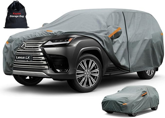 Kayme Heavy Duty SUV Car Cover Custom Fit Lexus LX450 LX470 LX570 LX600 LX700h (1996-2026), Waterproof All Weather for Automobiles, Full Exterior Covers Sun Rain UV Protection.