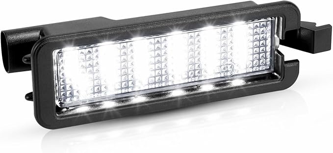 LESAUCE LED License Plate Light For 2015-2023 Dodge Charger Challenger Chrysler 300 Pacifica Jeep Compass, 6000K White, Tag Lamp Assembly Replacement, Pack of 1