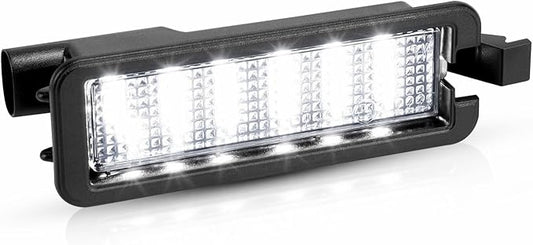 LESAUCE LED License Plate Light For 2015-2023 Dodge Charger Challenger Chrysler 300 Pacifica Jeep Compass, 6000K White, Tag Lamp Assembly Replacement, Pack of 1