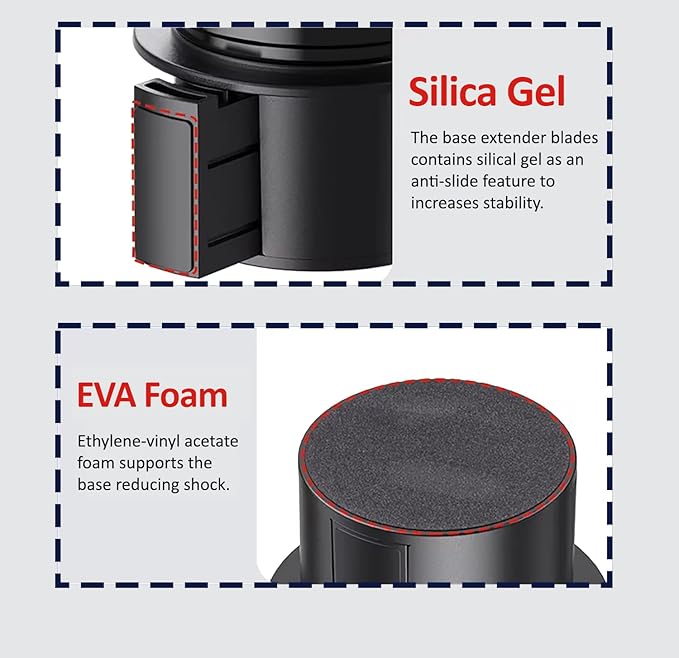 New Car Cup Holder Expander Compatible with Owala FreeSip (32 & 40 Oz. Models), Also Compatible with FreeSip Sway 40oz, Large Water Bottles and Tumblers