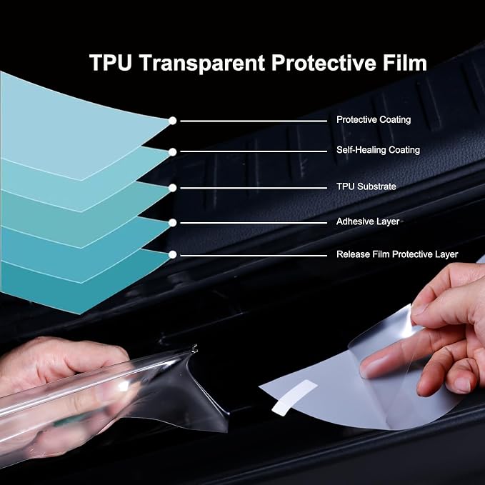 Car Rear Bumper Protector Guard for Honda Civic 2022-2026 Accessories, 8.5 Mil Clear TPU PPF Paint Protection Film, Invisible Anti-Scratch Trunk Lip Shield (1 PCS)