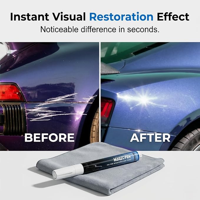Magic Car Scratch Remover Pen, Universal Car Scratch Removal Pen, Quick Paint Repair Pen for Scratches and Paint, Easy Use Car Touch Up Pen Fits All Car Colors (3PC)