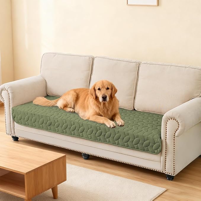 Ameritex Pet Bed Cover Dog Bed Blanket for Sofa and Furniture Waterproof New Pattern Design (40x50 Inch, Green)