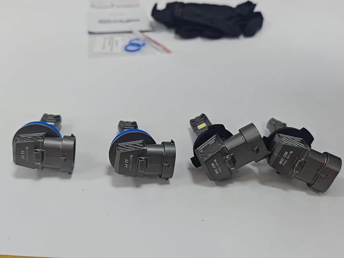 Marsauto M1C 9005 H11 LED Fog Light, Fanless IP68 Plug & Play – 4 Pack