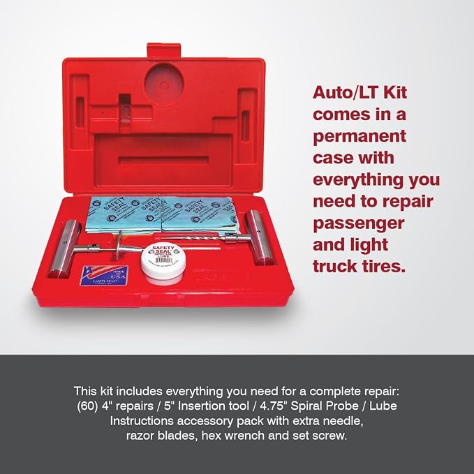 Safety Seal Auto and Light Truck Deluxe Tire Repair Kit