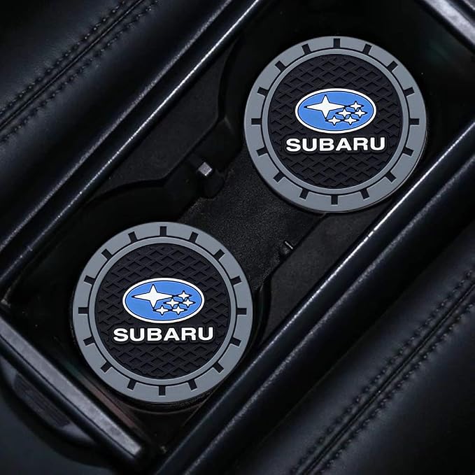 Cup Holder Insert Coaster Fit Subaru BRZ 2015-up Subaru Legacy Outback XV Crosstrek 16-up WRX or STi,Anti Slip Car Cup Coaster Interior Accessories