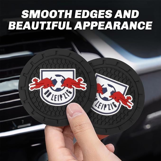 Cup Holder Insert Coaster for RB Leipzig UEFA UCL Fans,Anti Slip Car Cup Coaster Interior Accessories