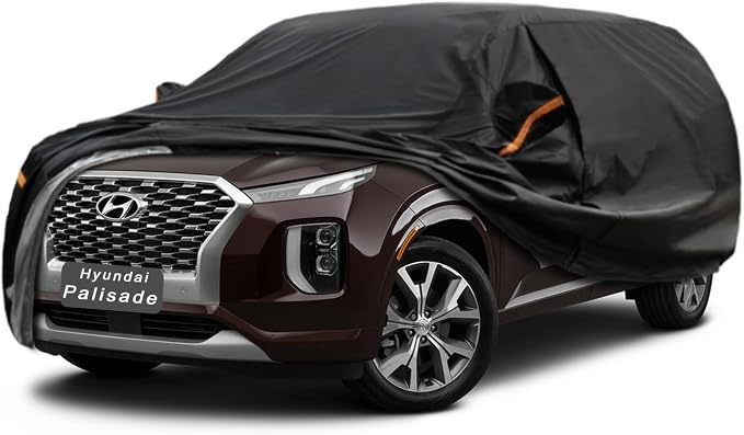 GUNHYI 7 Layer SUV Car Cover Custom Fit Hyundai Palisade (2018-2025) Waterproof All Weather, Heavy Duty Outdoor Snow Sun Rain Uv Protection (Ships from US Warehouse, Delivery 3-8 Days)