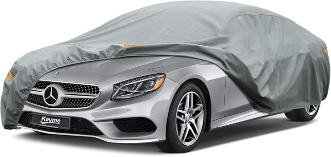 Kayme Heavy Duty Car Cover Custom Fit Mercedes Benz S Class S350 S400 S450 S500 S580 Waterproof All Weather for Automobiles, Full Exterior Covers Sun Rain UV Protection.（Deliver About 3-10 Days）