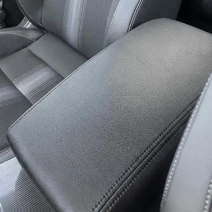 AOMSAZTO Center Console Covers for 2022-2026 Honda Civic Armrest Covers for Honda Civic Black with Black Stiches