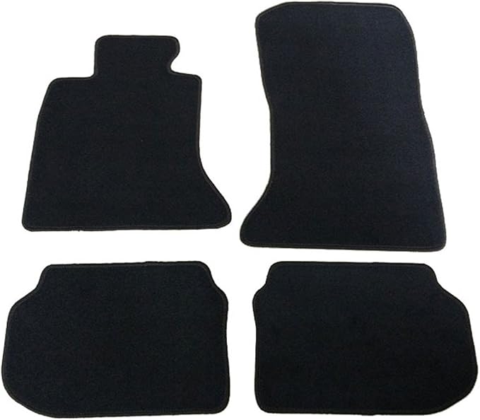 Fit 2011-2016 BMW F10 5-Series Floor Mat Nylon Black | IKON MOTORSPORTS, Factory Fitment Car Floor Mats Front & Rear Nylon 2012 2013 2014 2015