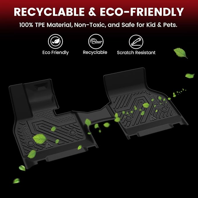 LASFIT Full Set Floor Mats for BMW IX 2022-2026 Custom Fit TPE All Weather 1st & 2nd Row & Seat Back Mat & Cargo Mat Car Mats and Trunk Liners Accessories for xDrive45 xDrive50 xDrive60 M60 M70