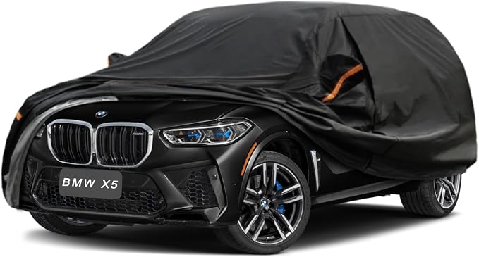 GUNHYI 7 Layer SUV Car Cover Custom Fit BMW X5 (2007-2025) Waterproof All Weather, Heavy Duty Outdoor Snow Sun Rain Uv Protection (Ships from US Warehouse, Delivery 3-8 Days)