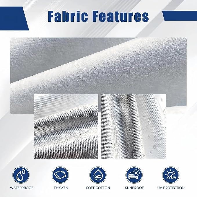 Car Cover Compatible with Jeep Wrangler 4 Door (2006-2026 JK JL) - Outdoor Waterproof Sun Rain Snow Hail UV Protection with Driver Door Zipper