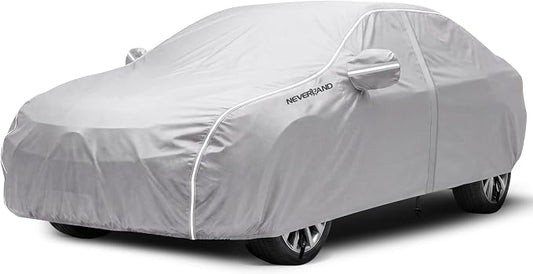 NEVERLAND Car Cover Waterproof Heavy Duty All Weather Protection Snow Anti-UV Windproof Outdoor Full Car Cover