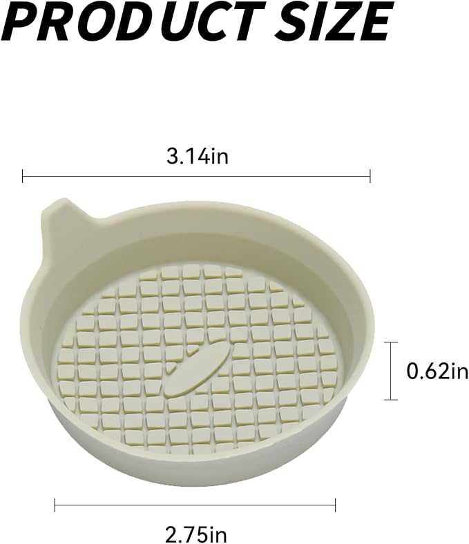 4 Pack Car Cup Coasters, Silicone Insert Recessed Car Cup Holder Coasters, Waterproof Non-Slip Sift-Proof Car Cup Mats, Universal Car Interior Accessories (Apricot)