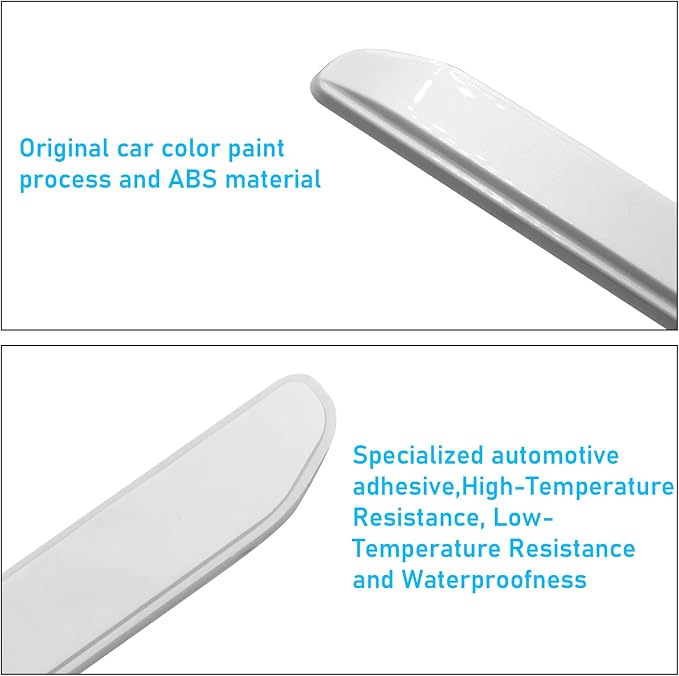 Compatible with Tesla Model 3 Door Edge Guards Protector,4 Pcs,White | Car Door Anti-Collision Strips for Model 3 2017 2018 2019 2020 2021 2022 2023 Scratch Guard Model 3 Door Protector Strip