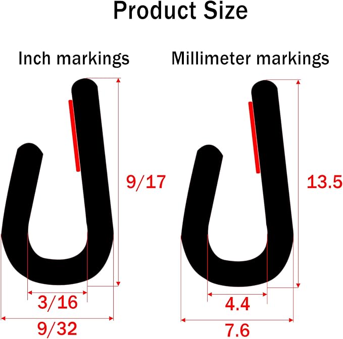 Car Door Edge Guards, White U Channel Rubber Trim Protector for Cars & Trucks, Anti-Scratch Door Edge Guard – 10Ft Length