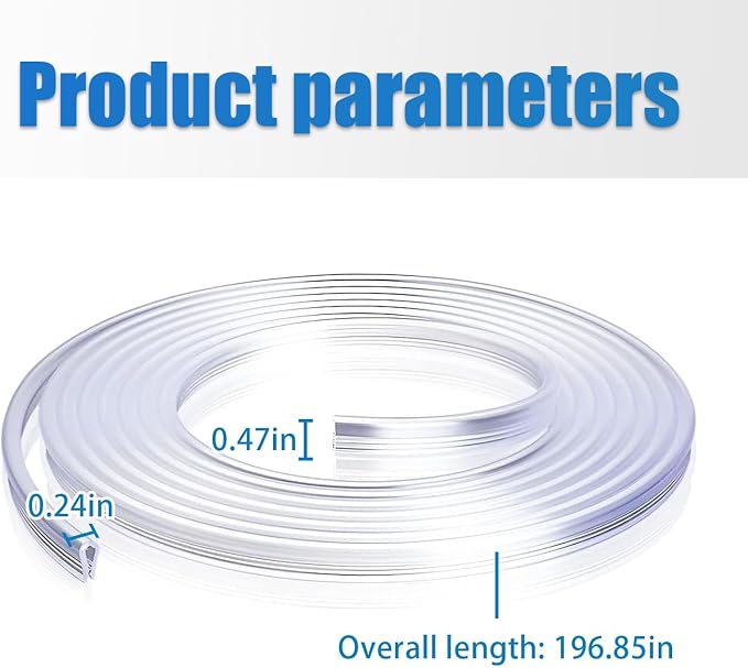 Car Door Edge Protector, 16.4Ft Anti-collision Silicone Trim, U Shape Soft Car Door Edge Protection Strip, Universal for Most Cars, Trucks, SUVs (Transparent)