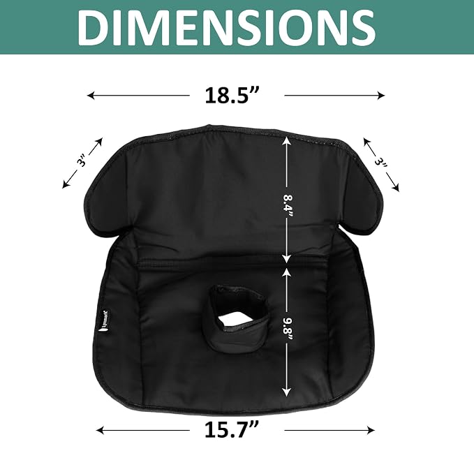 Lynmark® 2x Potty Training Car Seat Protector for Child Car Seat- Waterproof Soft Car Seat Piddle Pads for Toddlers, Baby- Travel-Friendly Washable Liner for Spills, Nappy Leak, Accident- Navy & Black
