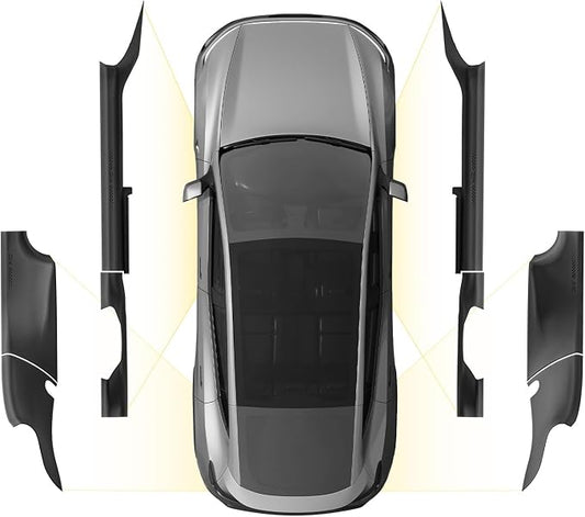 3W Tesla Model Y Juniper Door Sill Protector 2025 2026 Only for 5 Seat Front, Rear, Door Entry Guard, Anti-Dust Cover, Anti-Scratch Plate, Edge Guards, TPE Car Accessories (Not Original Tailgate Sill)