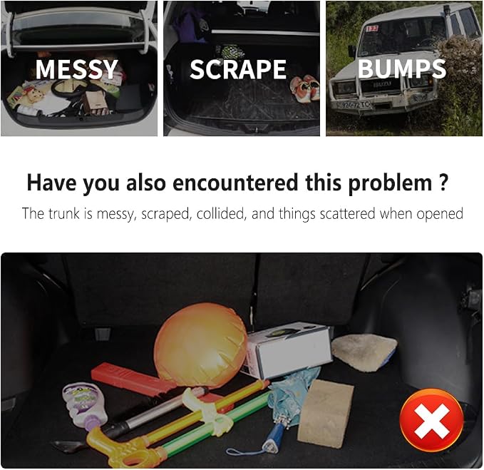 Cargo Net for SUV,Upgraded Highly Elastic Truck Cargo Net with Trunk Net Hooks - Stretch to 62.99"X47.24",Premium Truck Bed Netting for Cargo for Car Organizer and Storage (31.1"x22.8")