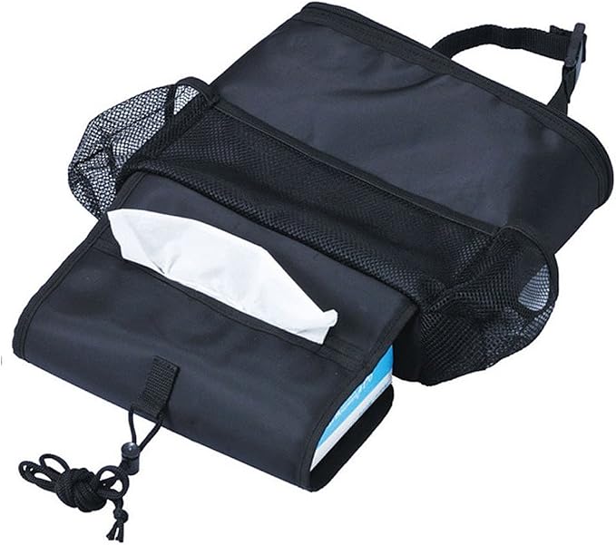 KAFEEK Car Seat Organizer/Auto Seat Back Organizer/Multi-Pocket Travel Insulated Drinks Holder Cooler/Storage Bag Cool Wrap Bottle Bag with Mesh Pockets(Heat-Preservation)