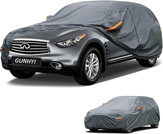 GUNHYI Premium Car Cover Custom Fit Infiniti FX-Series FX35/FX45/FX50, 16 Layers Heavy Duty Car Cover Waterproof All Weather with Zipper Door for Sun Rain Snow Dust Uv Protection