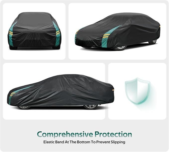 Coupe Car Cover Waterproof All Weather for Automobiles, Universal Fit for Porsche Boxster, Nissan 370Z/350Z, BMW Z4, Subaru BRZ, etc. Rain Winter Sun Protection. (Length: 166"-178")