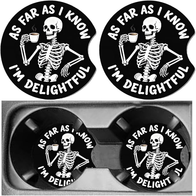 Car Cup Holder Coaster, Neoprene Universal Non-Slip Cup Holders, Car Accessories Interior for Women and Man Interior Sets 2 Pack (RYD-BD02)
