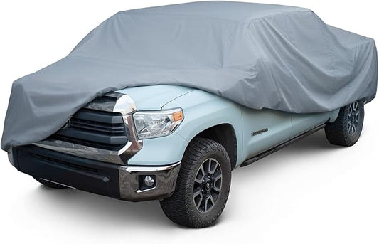 Leader Accessories Truck Car Cover for Pickup All-Weather, Fits 211"-240" | Waterproof, Breathable, Windproof Protection Against Rain, Snow, UV & Dust, Full-Exterior Cover for Indoor & Outdoor Use