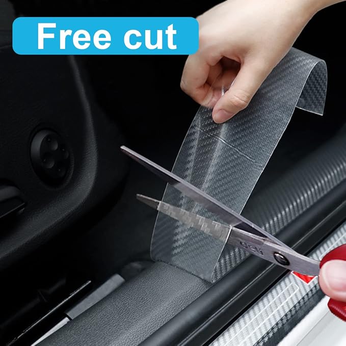 Storystore Car Door Edge Guards, 4In x 33Ft Door Sill Guard Protector, Anti-Scratch Adhesive Tape, Automotive Anti-Collision Strip for Car Door Edge/Front and Rear Bumper/Door Sill Protector
