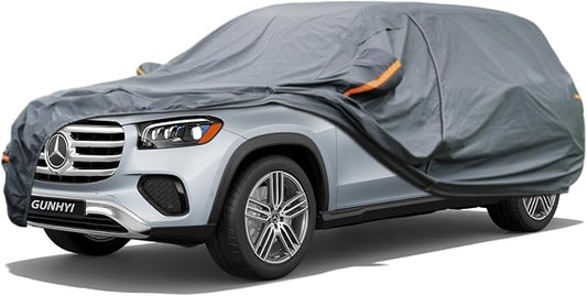 GUNHYI Premium Car Cover Custom Fit Mercedes-Benz GLS-Class, 16 Layers Heavy Duty Car Cover Waterproof All Weather with Zipper Door for Sun Rain Snow Dust Uv Protection