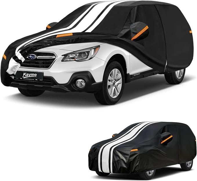 Kayme Heavy Duty Car Cover Custom Fit for Subaru Outback (1994-2026) Waterproof All Weather for Automobiles, Gift with Tape/Towel, Outdoor Full Exterior Cover Rain Snow Sun UV Protection.