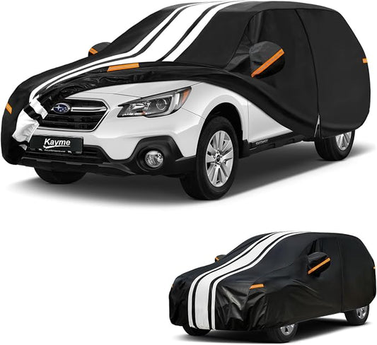 Kayme Heavy Duty Car Cover Custom Fit for Subaru Outback (1994-2026) Waterproof All Weather for Automobiles, Gift with Tape/Towel, Outdoor Full Exterior Cover Rain Snow Sun UV Protection.