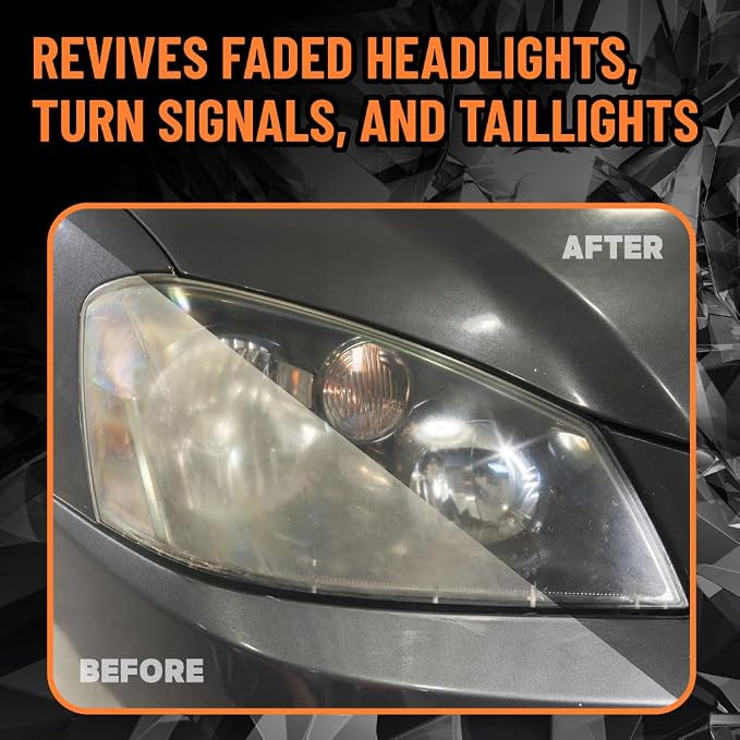 Chemical Guys, Headlight Restore & Protect, Clears Cloudy Lenses, 16 oz | All-in-one formula clears cloudy, yellowed headlights and leaves a coating that helps guard against fading