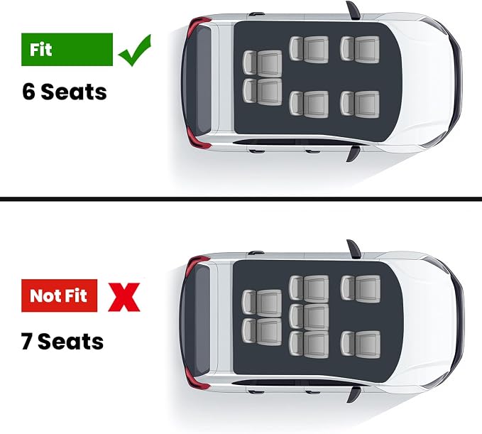 LASFIT Floor Mats & Cargo Mat with Seatback for Mercedes Benz GLS 450/580/63 AMG 2020-2026 (Only Fit 6 Seats with Center Console), All Weather TPE Floor Liners. 3 Rows & Cargo Liner with Backrest