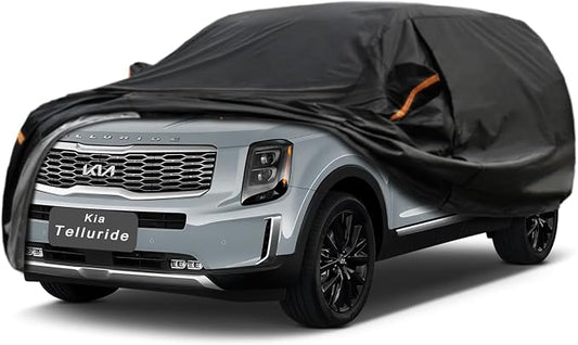 GUNHYI 7 Layer SUV Car Cover Custom Fit Kia Telluride (2016-2025) Waterproof All Weather, Heavy Duty Outdoor Snow Sun Rain Uv Protection (Ships from US Warehouse, Delivery 3-8 Days)
