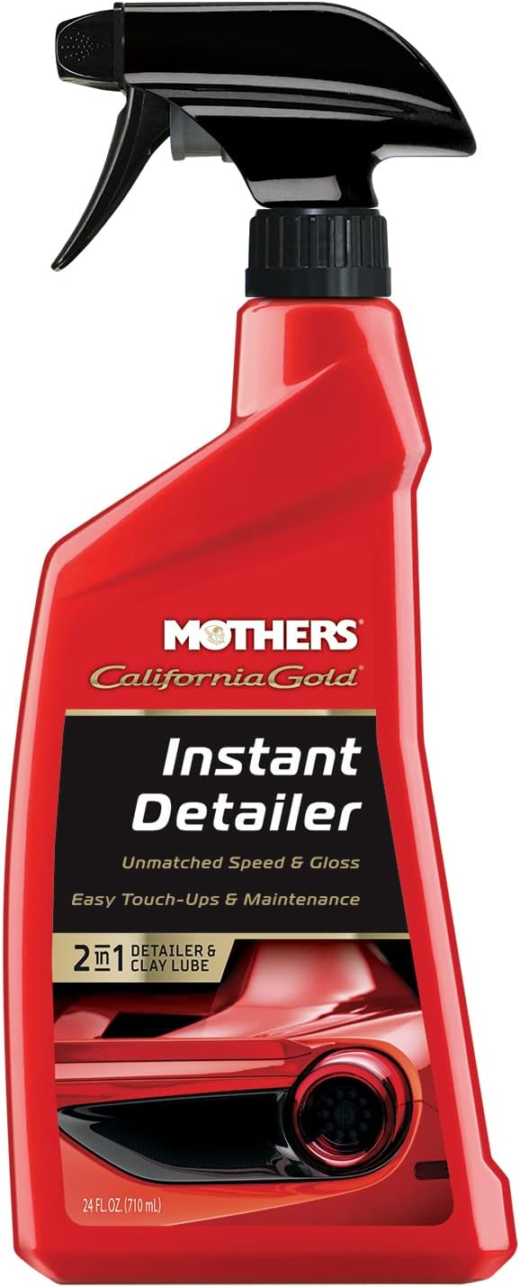Mothers California Gold Instant Detailer, 24 oz. (08224) | Removes Smudges, Dust & Fingerprints, Boosts Gloss & Slickness, Lubrication for Clay Bars, Quick Touch-ups & Maintenance