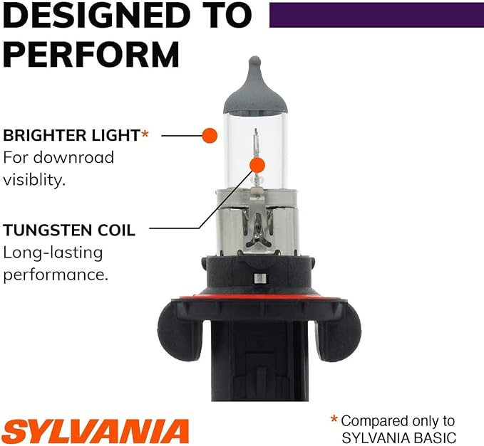 SYLVANIA - H13 XtraVision - High Performance Halogen Headlight Bulb, High Beam, Low Beam and Fog Replacement Bulb (Contains 2 Bulbs)