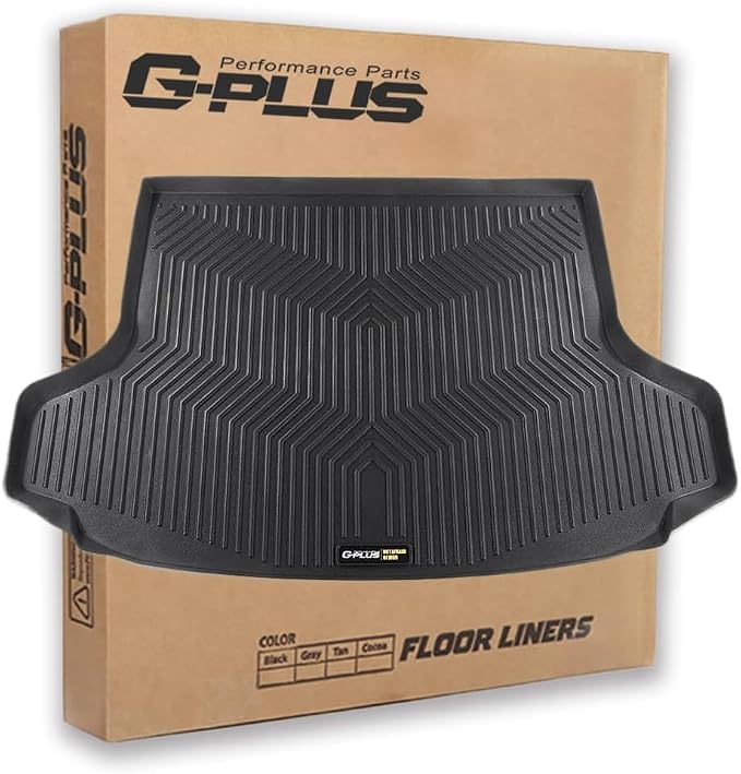 G-PLUS Rear Trunk Cargo Liner Mat Fit Honda HRV 2023 2024 2025 | All Weather Protection,Non-Slip,Custom Fit Floor Cargo Liner,TPE Full Coverage,Black