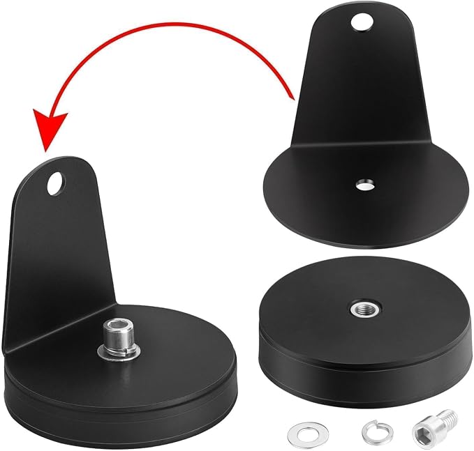 Magnetic Base Mounting Brackets, 2pcs Powerful Sucker Holder Magnet Mount for LED Light Bar, Pods, Off Road Driving Lights