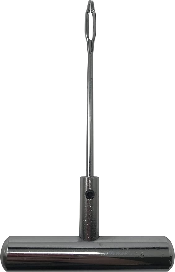 Stainless Steel T-Handle - Pro Heavy Duty Repair Tool Perfect for Tire Plug Kits for Car Truck Motorcycle Bycles - Replaceable Split Eye Needle - Made with All-Americal Materials