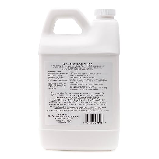 NOVUS 7082 | Heavy Scratch Remover #3 | 64 Ounce Bottle