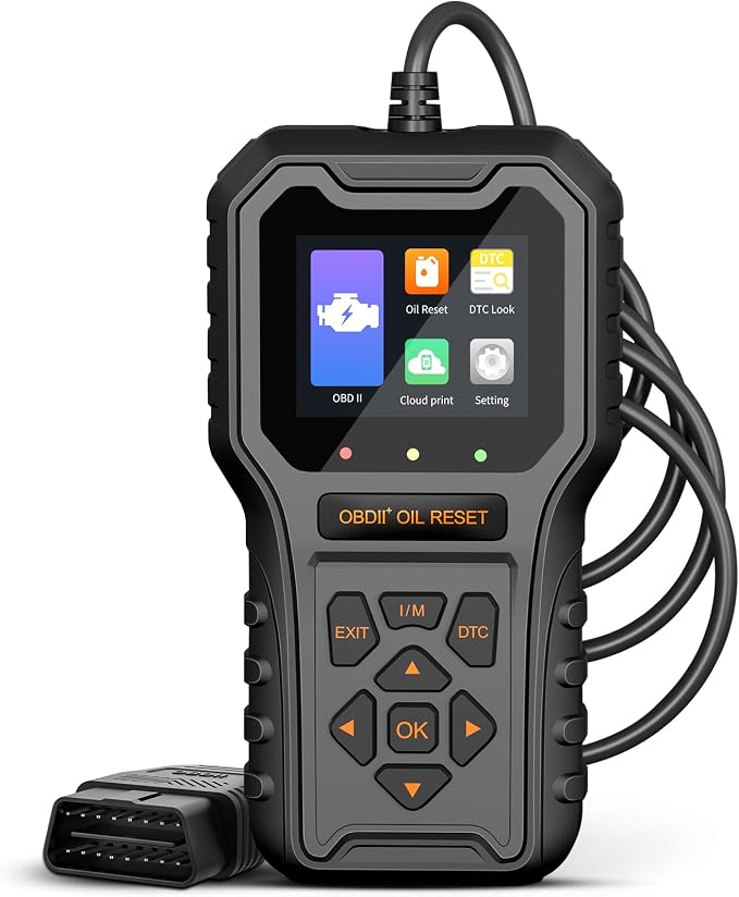 Car Code Reader OBD2 Scanner for Check Engine Light Oil Reset OBDII Scan Tool Diagnostic Tool Reset Fix Clear Fault Code Readers for Cars 1996+