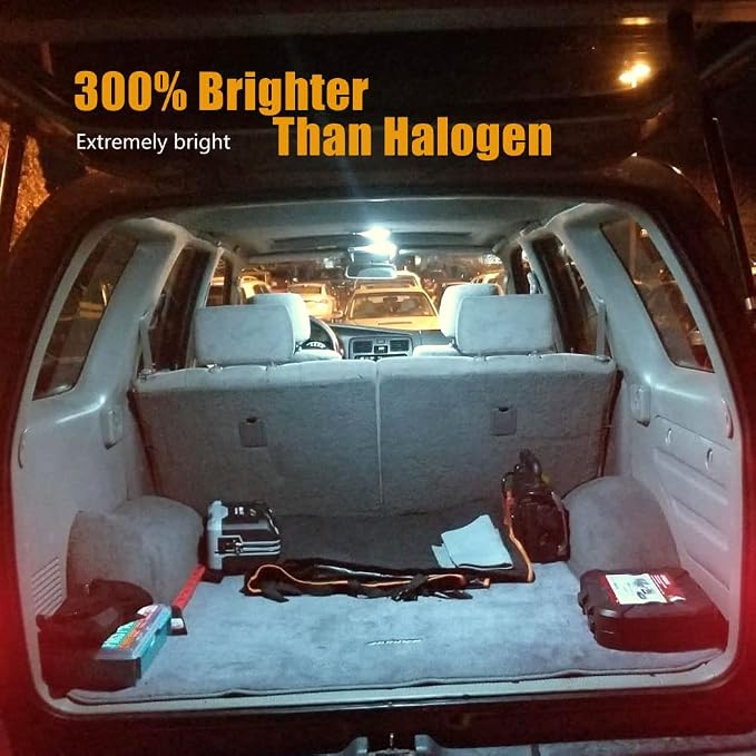Interior LED Light Kit Compatible with 1996-2002 Toyota 4Runner | Including 13-pc Bulb 12V White 6000k Lighting