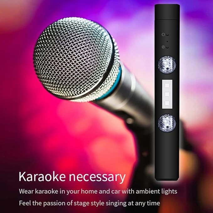 2Pcs Car Interior Ambient Light Wireless LED Starry Car Atmosphere Light USB Rechargeable Multicolor RGB LED Strip Light Remote/Sound Control Car Star Ceiling Light with Music Sync ZHAZHAMO